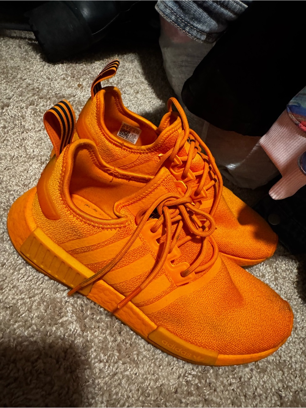 adidas Bright Orange Athletic Sneakers